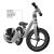 Bicicletă fără pedale Kinderkraft XPLOIT Moonsilver, 12 inch