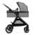 Cărucior Kinderkraft ESME 3 în 1 cu scoică auto, Moonlight Grey