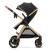 Carucior 3 in 1 Kinderkraft ESME cu scoica i-Size, Pure Black