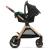 Carucior 3 in 1 Kinderkraft ESME cu scoica i-Size, Pure Black