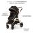 Carucior 3 in 1 Kinderkraft ESME cu scoica i-Size, Pure Black