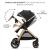 Carucior 3 in 1 Kinderkraft ESME cu scoica i-Size, Pure Black