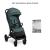 Carucior sport Kinderkraft LOOM 0-22 kg, verde Jade, pliere compacta