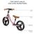BICICLETA FARA PEDALE KINDERKRAFT SPACE DARK PINK