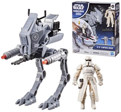 Figurină Star Wars Imperial Driver cu vehicul AT-RT și accesorii