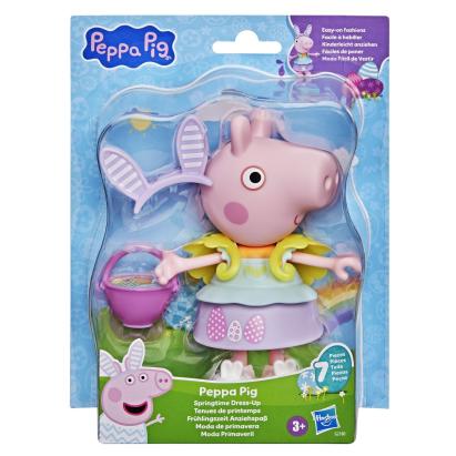 Papusa Peppa Pig cu tinuta de primavara si accesorii, 15 cm
