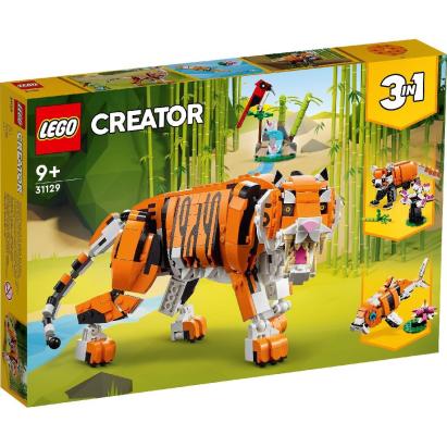 LEGO Creator 3 in 1 Marele Tigru 31129, set constructie 755 piese, 9+ ani