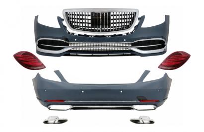 Pachet Exterior cu Stopuri Full LED Semnalizare Dinamica Mercedes S-Class W222 (2013-Up) S63 M-Design Performance AutoTuning