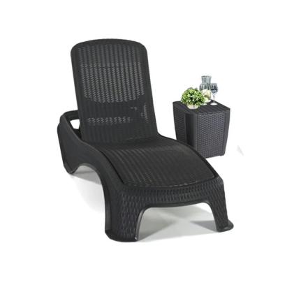 Set șezlonguri de grădină Curver Atlantic cu masă Luzon, grafit