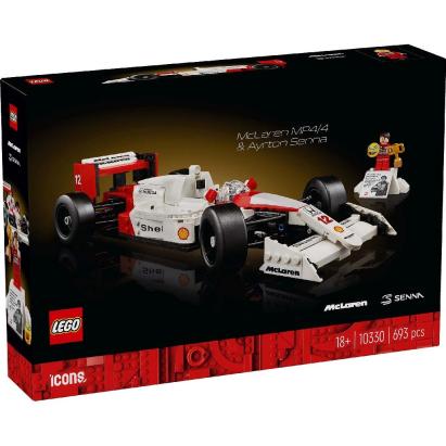 LEGO Icons McLaren MP4/4 cu Ayrton Senna, set de colecție pentru adulți