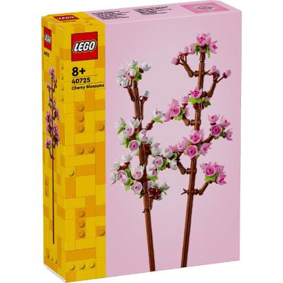 LEGO Flowers Flori de Cires 40725, set decor floral construibil