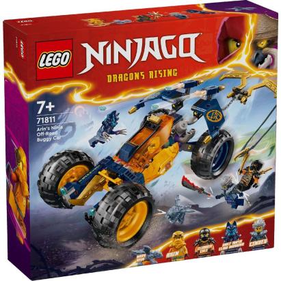LEGO NINJAGO Vehiculul de teren ninja al lui Arin 71811 pentru copii 7+
