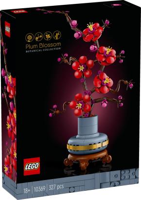 LEGO Botanicals Flori de Prun 10369, set decor floral pentru adulti