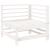Set mobilier relaxare de grădină 5 piese alb lemn masiv de pin GartenMobel Dekor