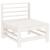 Set mobilier relaxare de grădină 5 piese alb lemn masiv de pin GartenMobel Dekor
