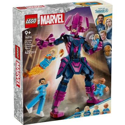 LEGO SUPER HEROES FIGURINA DE CONSTRUCIE CEI 4 FANTASTICI VS GALACTUS 76316