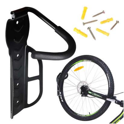 Suport pentru bicicleta cu prindere pe perete, rabatabil, metalic, culoare Neagra FAVLine Selection