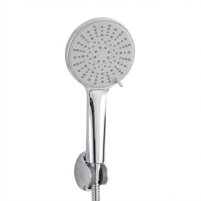 Duș de mână Leziter Lili cu 5 funcții, furtun 1,5 m și suport crom