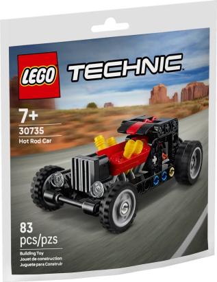 LEGO Technic Mașină Hot Rod 30735, set de construcție cu 83 piese