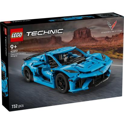 LEGO Technic Chevrolet Corvette Stingray albastru, 732 piese, 42217