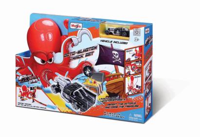 Set pistă de curse Maisto Octo-Blaster cu caracatiță și mașinuță