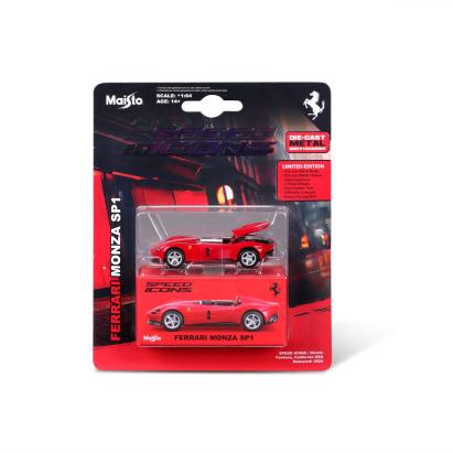 Masinuta metalica Maisto Ferrari Monza SP1 rosie, scara 1:64