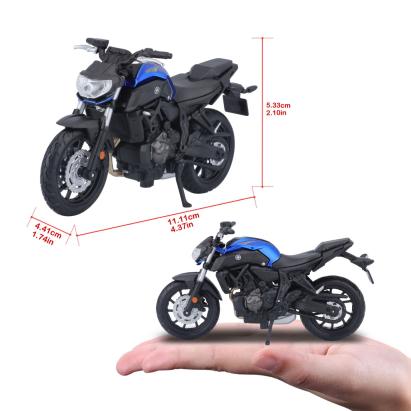 Motocicletă Maisto Yamaha MT-07 metalică, ediție specială, scara 1:18