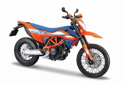 Motocicletă Maisto KTM 690 SMC portocalie, ediție specială, scara 1:18