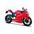 Motocicletă Maisto Ducati 1199 Panigale din metal cu stand, scara 1:12