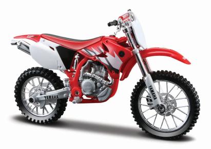 Motocicletă metalică Maisto Yamaha YZ 450F cu stand, scara 1:18