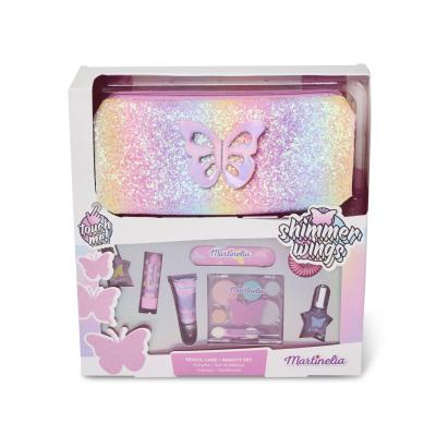 Set machiaj copii Martinelia Shimmer Wings cu penar glitter