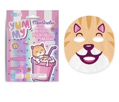 Masca de fata hidratanta pentru copii Martinelia Yummy, model pisica