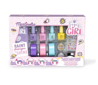 Set creativ pentru unghii si bratari Martinelia Super Girl