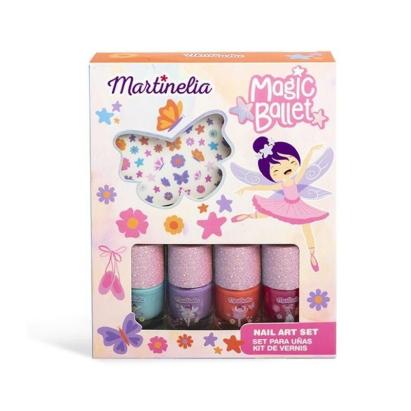 Set pentru unghii copii Martinelia Magic Ballet cu 4 lacuri si stickere
