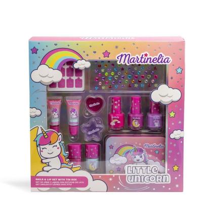 Set cosmetic copii Martinelia Little Unicorn cu luciu de buze si oje