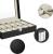 SONGMICS Cutie depozitare ceasuri cu 12 compartimente, capac din sticla, interior catifea, 30x21x9 cm, negru Household NewTrend