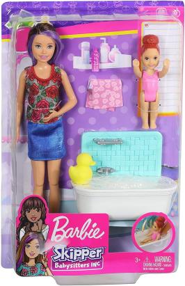 Barbie Skipper Babysitters Set de joacă Băiță cu 2 păpuși și accesorii