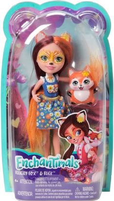 Papusa Enchantimals Felicity Fox cu animalutul Flick, Mattel