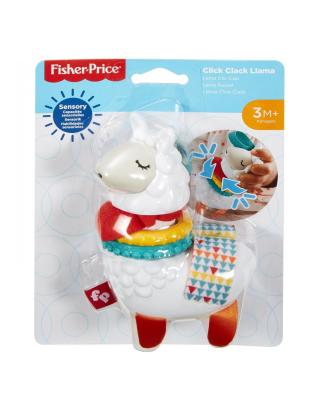 Jucărie zornăitoare Fisher-Price Lama multicoloră pentru bebeluși 3 luni+