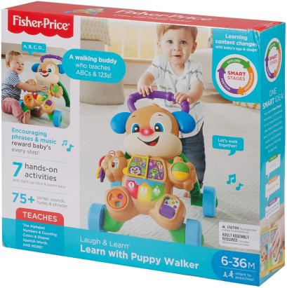 Antemergător Fisher-Price Cățeluș Interactiv în Limba Română