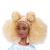 Papusa Barbie Fashionista cu par afro blond si tinuta colorata