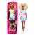 Papusa Barbie Fashionista cu par afro blond si tinuta colorata