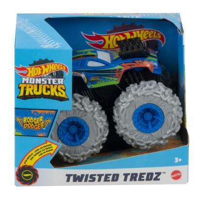Masinuta Hot Wheels Monster Truck Twisted Tredz Roger Dodger 1:43