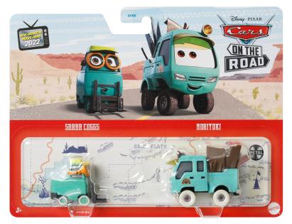 Set 2 masinute metalice Disney Pixar Cars Sarah Coggs si Noriyuki