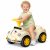 Mașinuță fără pedale retro bej pentru copii 1-3 ani, 35x51x25 cm