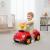 Mașinuță fără pedale pentru copii 1-3 ani, model retro roșu cu claxon