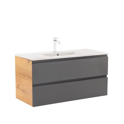 Leziter Masca chiuveta baie Vario Pull 100 cu lavoar, stejar-antracit