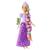 Papusa Rapunzel Disney Princess cu par lung si accesorii de coafat