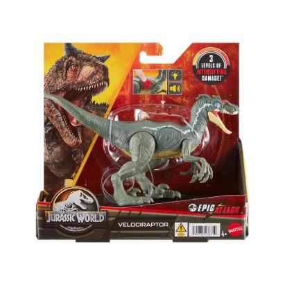 Dinozaur Velociraptor Jurassic World Epic Attack cu lumini si sunete