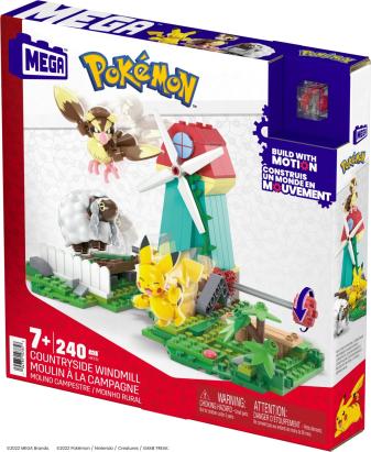 Set construcție Pokémon MEGA Moara de Vânt de la Țară, 240 piese